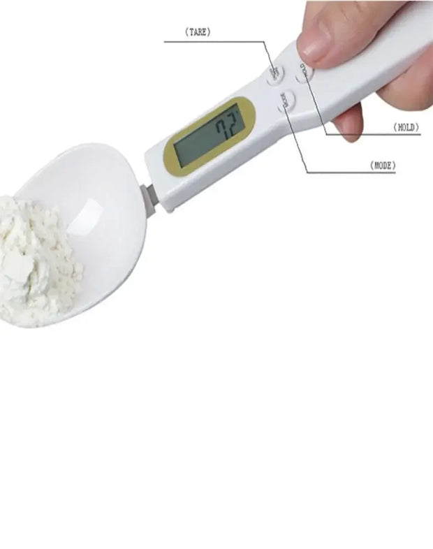 Weighing Spoon Scale Home Kitchen Tool Electronic Measuring Coffee Food Flour Powder Baking LCD Digital Measurement adjustable