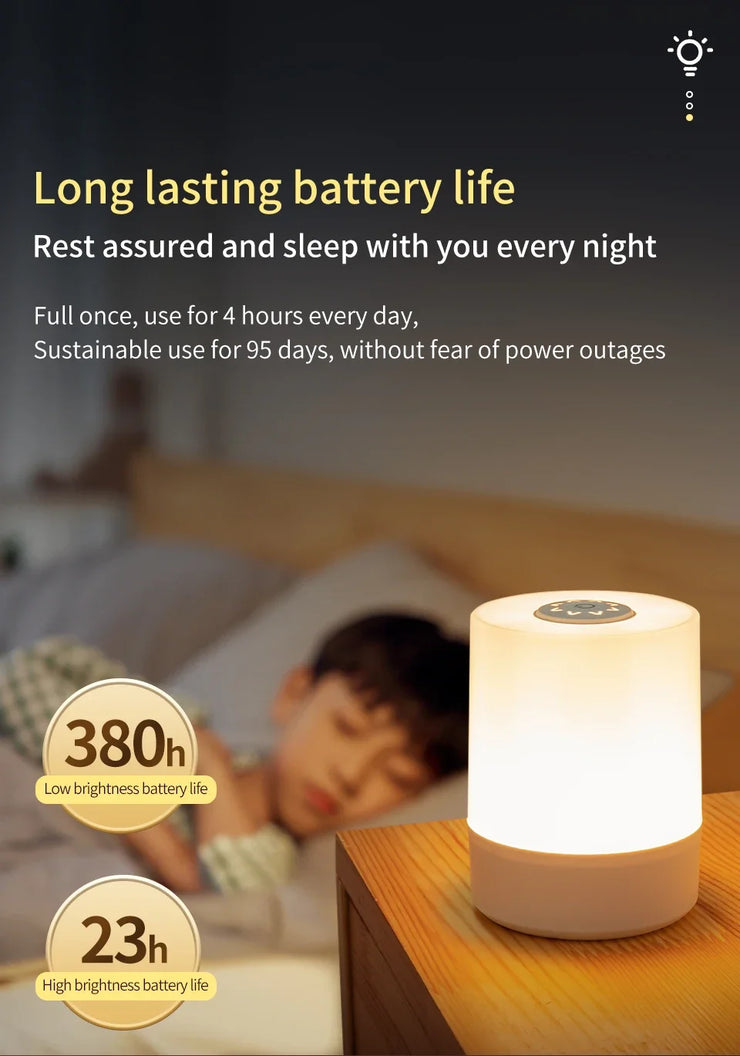 Bedside Led Night Lights Dimmable Charging Desktop Night Lamps Touch Reading Led Table Lamps Bedroom Bedside Lighting Decoration