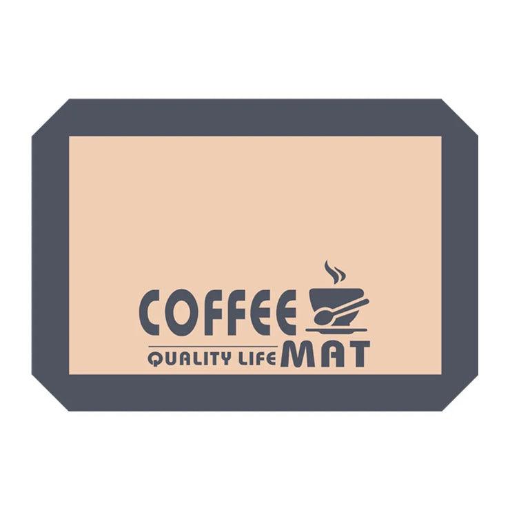 Silicone Coffee Maker Mat for Countertops, Coffee Bar Accessories-Table Mat Under Appliance, Dish Drying Mat for Kitchen