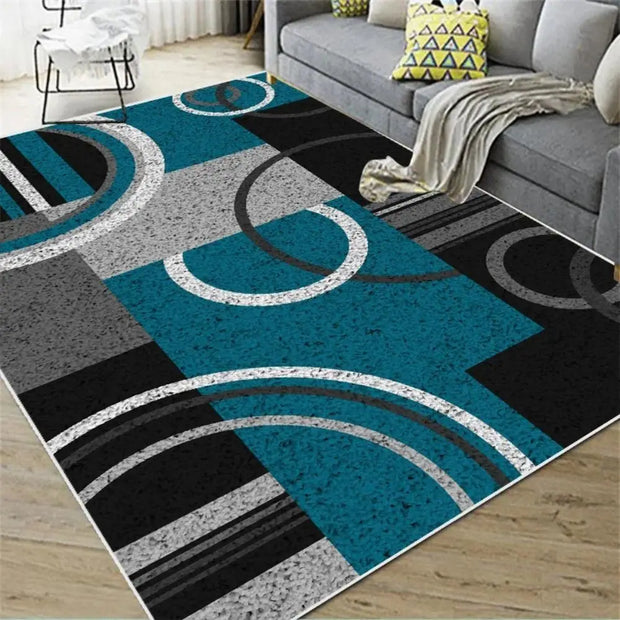 VIKAMA Nordic Abstract Carpet Living Room Bedroom Kitchen Dining Room Floor Mat Home Decor Geometric Large Area Floor Mat