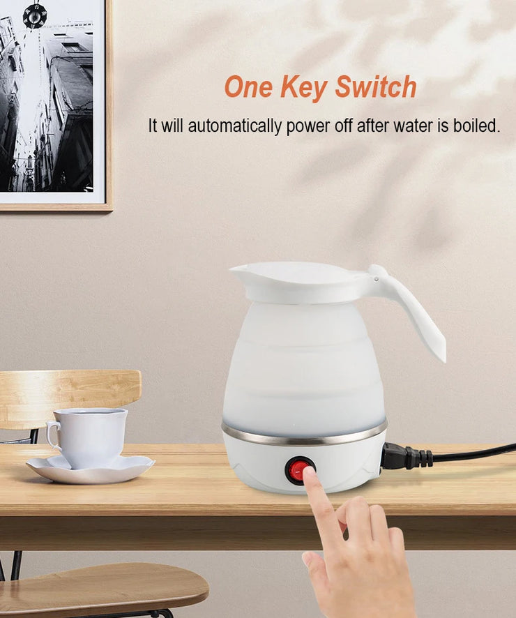 Foldable And Portable Teapot Water Heater 600ML Household Travel Electric Water Kettle 220V Kitchen Appliances Water Boiling Pot