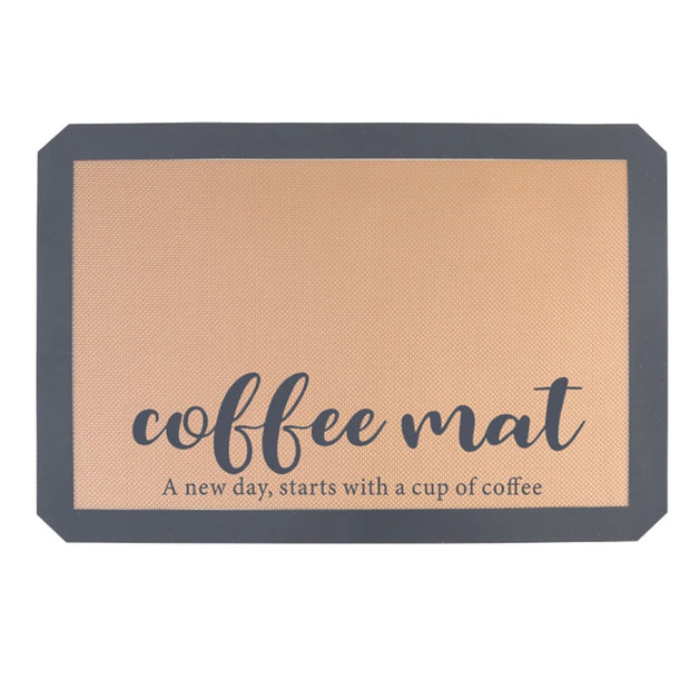 Silicone Coffee Maker Mat for Countertops, Coffee Bar Accessories-Table Mat Under Appliance, Dish Drying Mat for Kitchen