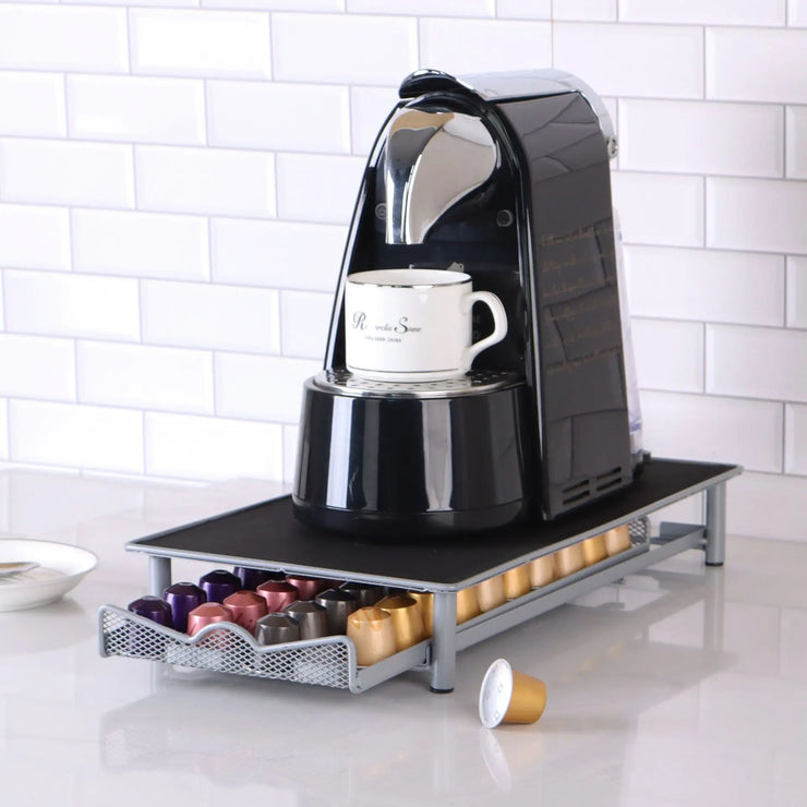 40 Nespresso Original Coffee Holder Pods Capsule Organizer Storage Stand Practical Shelves Drawers Capsule Capacity Pod Holder