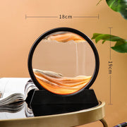 3D Hourglass Quicksand Moving Sand Art Picture Round Glass Deep Sea Sandscape Craft Flowing Painting Office Home Decor Gifts