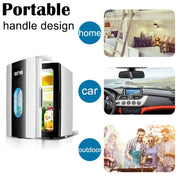 Small 10L mini car refrigerator refrigeration student dormitory cosmetic refrigerator car home dual-use