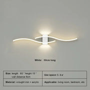 Moder LED Wall Lamp Long Strip Wall Lamps TV Background Decorative Lighting For Bedroom Living Room Home Indoor Lighting Fixture