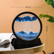 3D Hourglass Quicksand Moving Sand Art Picture Round Glass Deep Sea Sandscape Craft Flowing Painting Office Home Decor Gifts