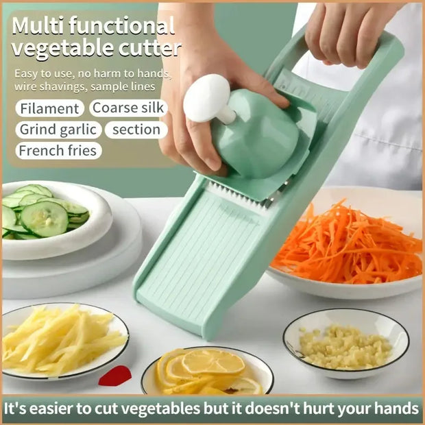 Household Vegetable Cutting Potato Slicer Shredder Multifunctional Fruit  Julienne Slicer Grater with Handle Kitchen Gadgets