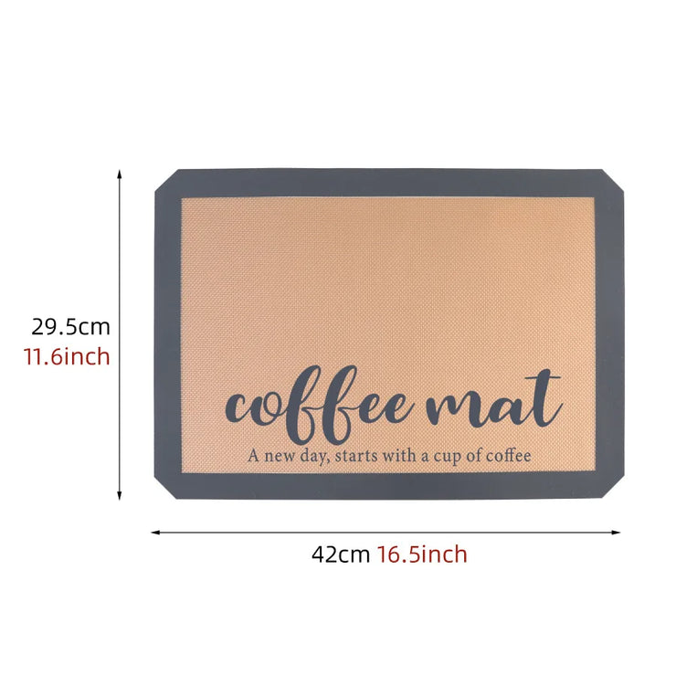 Silicone Coffee Maker Mat for Countertops, Coffee Bar Accessories-Table Mat Under Appliance, Dish Drying Mat for Kitchen