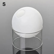 Mini Round Flower Vase Hydroponic Container Micro Landscape Glass Ecological Bottle Borosilicate Glass Bottle Home Decoration