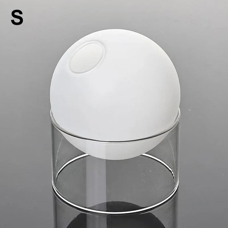 Mini Round Flower Vase Hydroponic Container Micro Landscape Glass Ecological Bottle Borosilicate Glass Bottle Home Decoration