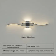 Moder LED Wall Lamp Long Strip Wall Lamps TV Background Decorative Lighting For Bedroom Living Room Home Indoor Lighting Fixture