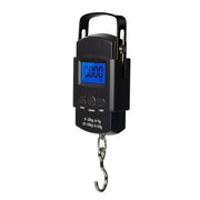 50kg Pocket Scale Weighing Electronic Balance Digital Fish Hook Hanging Fishing Measuring Tape Ruler Mini Luggage for Fishing