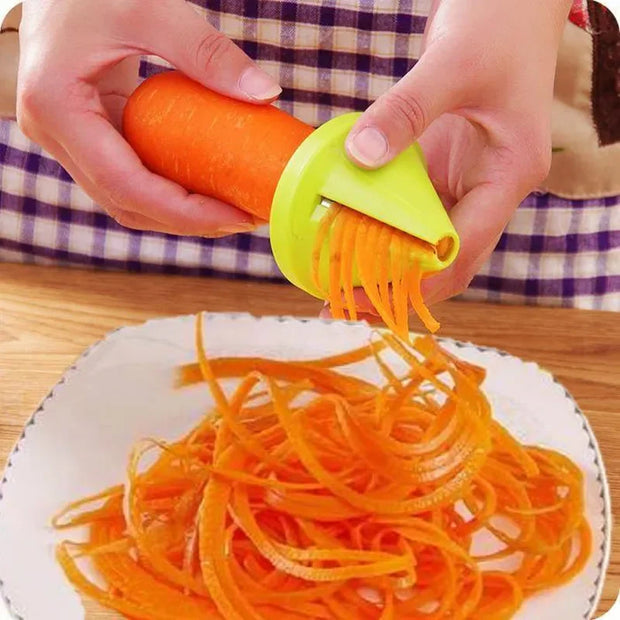 Vegetable Fruit Spiral Shredder Peeler Multi-function Manual Shredder Device Potato Carrot Rotating Shredder Grater Kitchen Tool