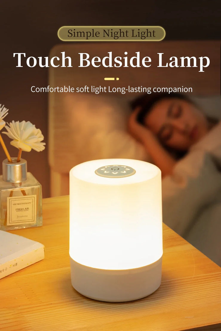 Bedside Led Night Lights Dimmable Charging Desktop Night Lamps Touch Reading Led Table Lamps Bedroom Bedside Lighting Decoration