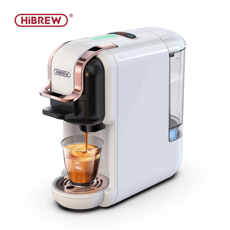 HiBREW Multiple Capsule Coffee Machine, Hot/Cold Dolce Gusto Milk Nespresso Capsule ESE Pod Ground Coffee Cafeteria 20Bar 5 in 1